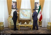 دیدار مصطفی کاظمی رییس سرویس اطلاعات عراق با امیر دریابان علی شمخانی دبیر شورای عالی امنیت ملی ایران