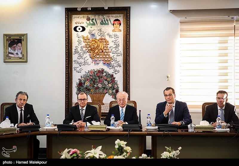 دیدار و کنفرانس خبری مشترک یوکیا آمانو و علی‌اکبر صالحی