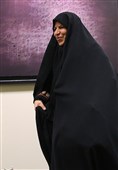  مرضیه وحیددستجردی پیش از نشست اعلام موجودیت جبهه مردمی نیروهای انقلاب اسلامی