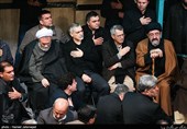 در مراسم وداع با پیکر آیت‌الله هاشمی رفسنجانی در حسینیه جماران