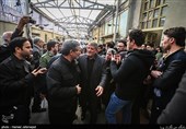 محسن هاشمی در مراسم وداع با پیکر آیت‌الله هاشمی رفسنجانی در حسینیه جماران