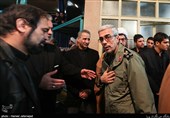سرلشکر باقری رییس ستاد کل نیروهای مسلح در مراسم وداع با پیکر آیت‌الله هاشمی رفسنجانی در حسینیه جماران