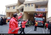 همدردی مردم قم با آتش نشانان حادثه پلاسکو