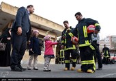 همدردی مردم قم با آتش نشانان حادثه پلاسکو