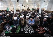 وداع با پیکر آیت الله سیدابراهیم خسروشاهی در حوزه علمیه مروی