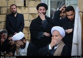 وداع با پیکر آیت الله سیدابراهیم خسروشاهی در حوزه علمیه مروی