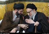  آیت الله سید محمد ضیاءآبادی و حجت‌الاسلام سیدمسعود خامنه‌ای