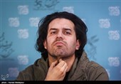 سهراب پورناظری آهنگساز در نشست خبری فیلم رگ خواب - سی و پنجمین جشنواره فیلم فجر