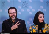 لیلا حاتمی و کوروش تهامی در نشست خبری فیلم رگ خواب - سی و پنجمین جشنواره فیلم فجر