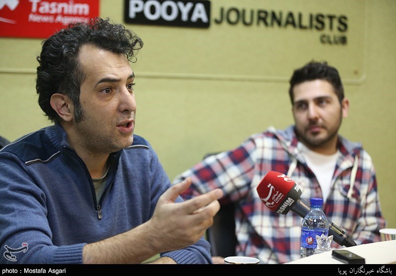 محمدرضا غفاری بازیگر و هاتف علیمردانی کارگردان فیلم سینمایی آباجان