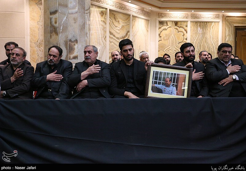 مراسم چهلم شهدای آتش‌نشان حادثه پلاسکو