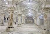 اسکان هزاران نفر از زائران اربعین حسینی در صحن حضرت زهرا(س)+فیلم