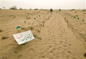 سختی تفحص شهدا در منطقه رملی فکه+فیلم
