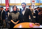 امیرعلی دانایی و مهتاب کرامتی در مراسم اختتامیه سی و پنجمین جشنواره جهانی فیلم فجر