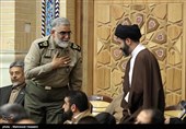 مراسم ترحیم والده سردار ابراهیم جباری فرمانده سپاه حضرت ولی امر (عج)