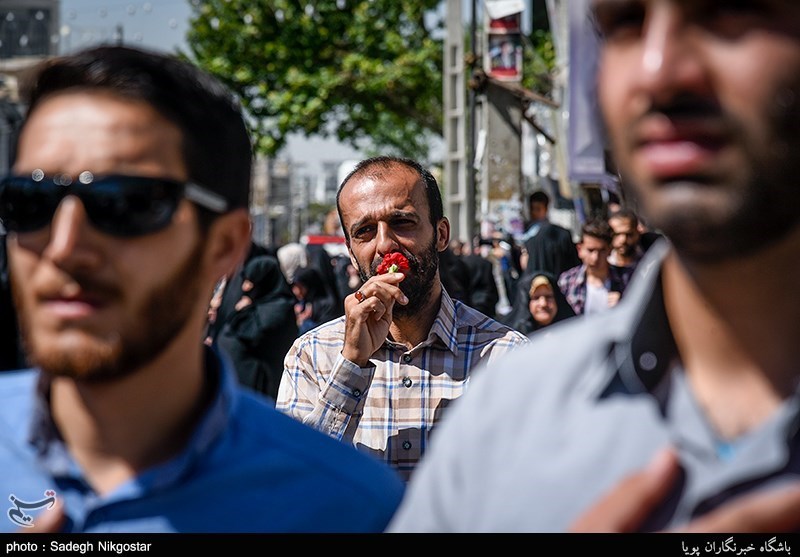 پیکر شهید مدافع حرم علیرضا قبادی