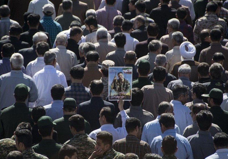 تشییع شهید در کرمانشاه