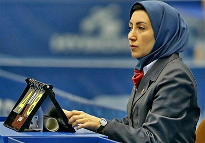 المپیک 2020 توکیو| قضاوت سیمین رضایی در دیدار رده‌بندی تنیس روی میز