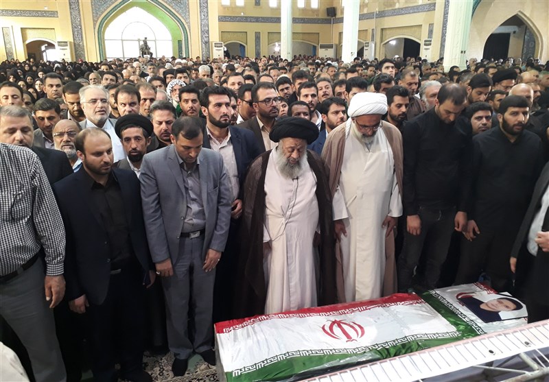 تشییع شهید سید رضا ثابتی در آبادان 