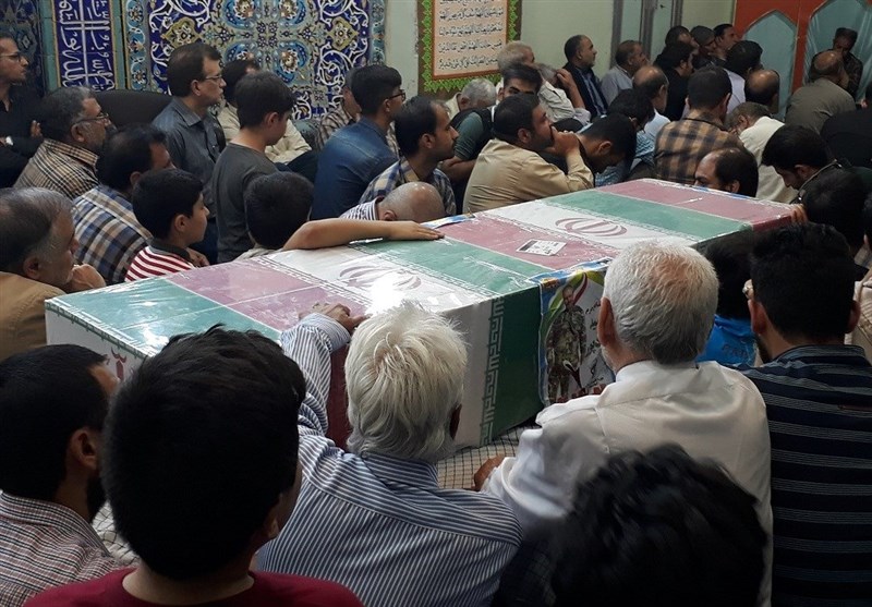 وداع با شهید مدافع حرم حمید قنادپور در اهواز