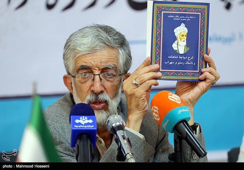 نشست خبری حداد عادل رئیس بنیاد سعدی