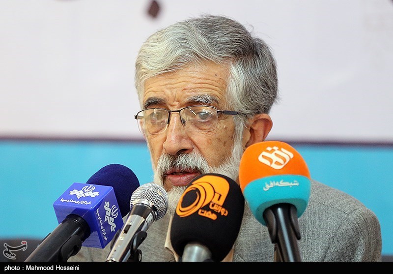 نشست خبری حداد عادل رئیس بنیاد سعدی
