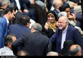 بیژن زنگنه و الهام امین زاده در در حاشیه مراسم تحلیف دوازدهمین دوره ریاست جمهوری