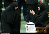 عفت مرعشی همسر مرحوم آیت الله هاشمی رفسنجانی در مراسم تحلیف دوازدهمین دوره ریاست جمهوری