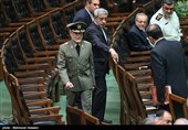 سرلشکر عطاءالله صالحی فرمانده کل ارتش در حاشیه مراسم تحلیف دوازدهمین دوره ریاست جمهوری