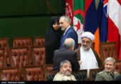 دختر رئیس جمهور و حسین فریدون برادر رئیس جمهور در حاشیه مراسم تحلیف دوازدهمین دوره ریاست جمهوری