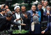 عکس یادگاری نمایندگان مجلس با فدریکا موگرینی مسئول سیاست خارجی اتحادیه اروپا در حاشیه مراسم تحلیف دوازدهمین دوره ریاست جمهوری