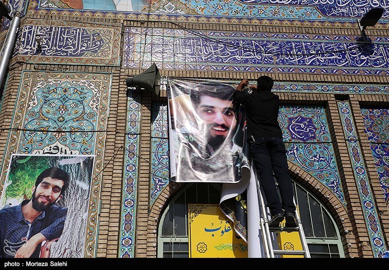 مراسم یادبود شهید مدافع حرم محسن حججی در نجف آباد اصفهان