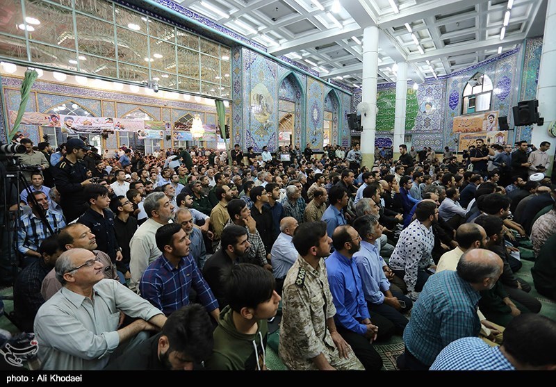 مراسم یادبود شهید مدافع حرم محسن حججی در نجف آباد اصفهان