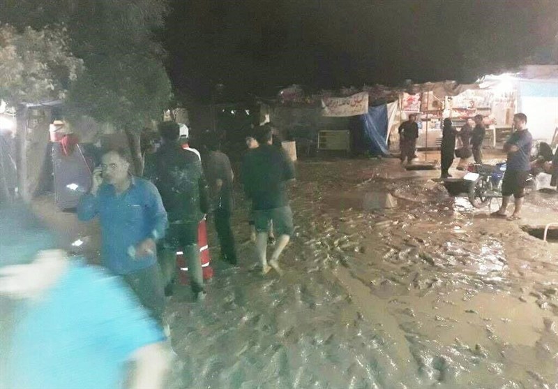 سیلاب در باغملک