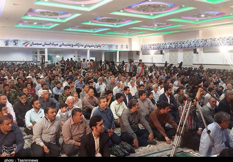 تجلیل از خانواده‌های شهدای تدارکات سپاه استان سمنان