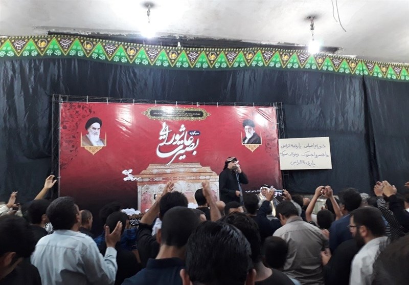 نوحه خوانی نزار قطری در بزرگداشت شهید مدافع حرم