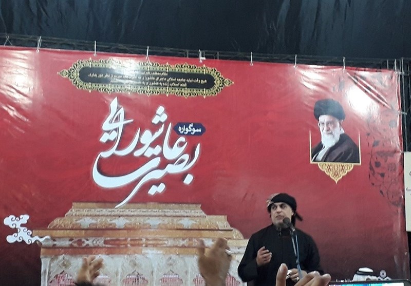 نوحه خوانی نزار قطری در بزرگداشت شهید مدافع حرم 