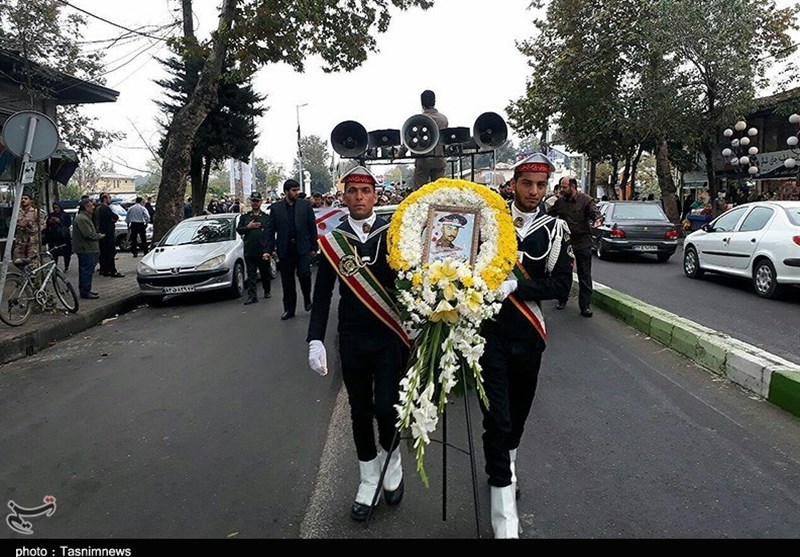 تشییع شهید میرحسینی در رشت