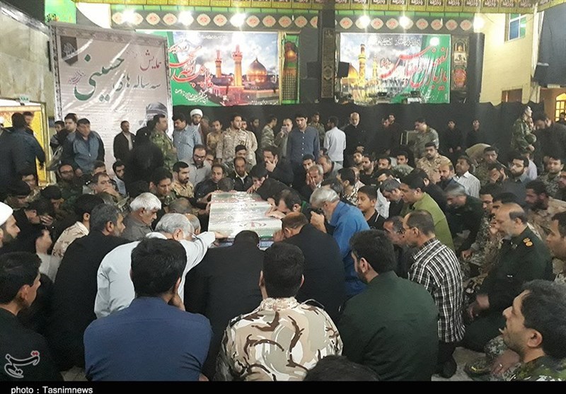 وداع با شهید مدافع حرم حبیب بدوی در اهواز