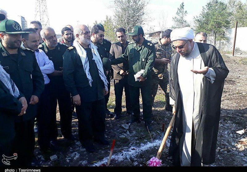 کلنگ زنی تالار یاس سپاه قدس گیلان