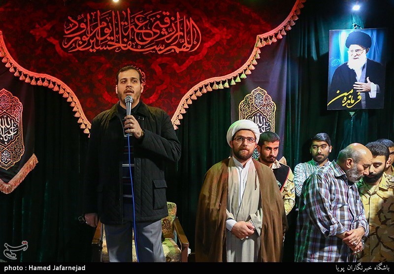 وداع با پیکر مطهر شهید مدافع حرم حمیدرضا ضیایی