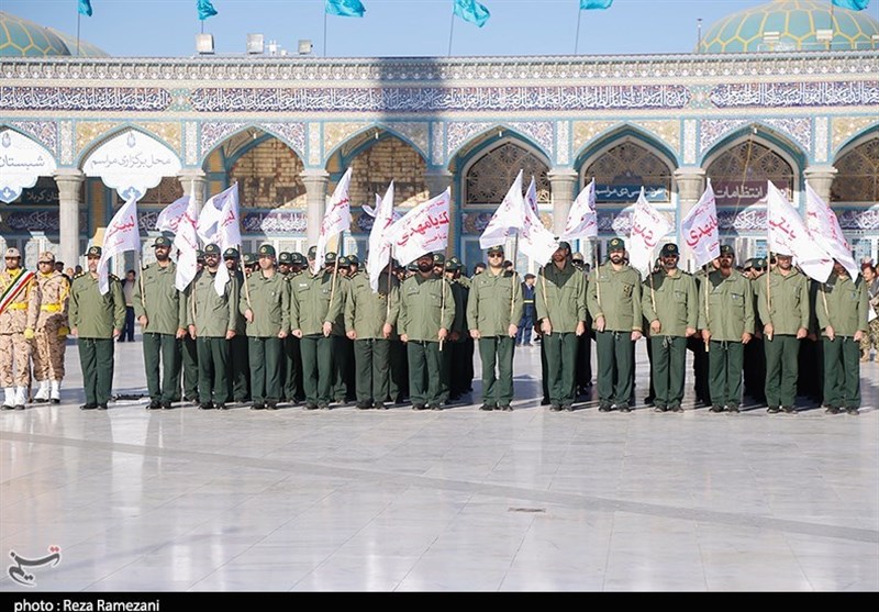 صبحگاه نیروهای مسلح استان قم 