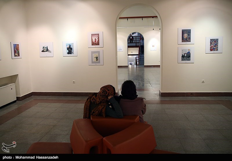 افتتاح نمایشگاه دوسالانه کاریکاتور