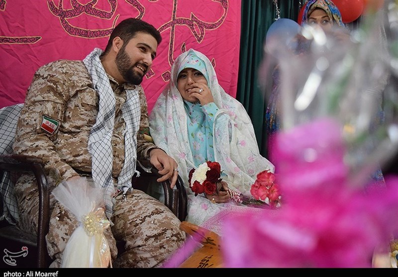  پیوند آسمانی زوج خوزستانی در معراج شهدای اهواز 