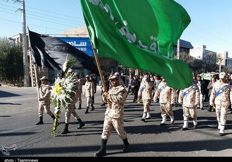 آئین تشیع شهید مدافع حرم در گرمسار 