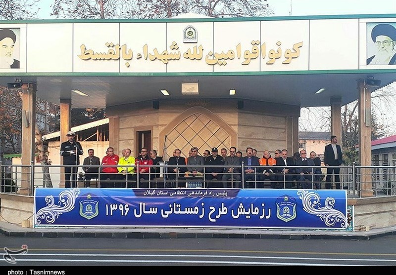 مانور زمستانی نیروهای امدادی در گیلان