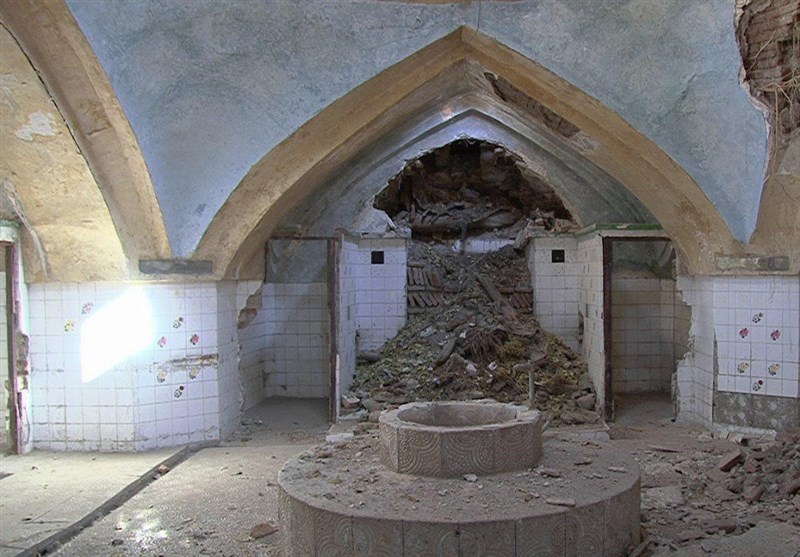 حمام تاریخی مراغه در آستانه تخریب دراثر بی توجهی مسئولان