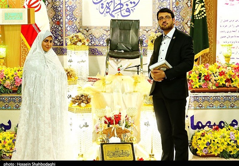 مراسم ازدواج 60 زوج قمی ر حرم حضرت معصومه(س)