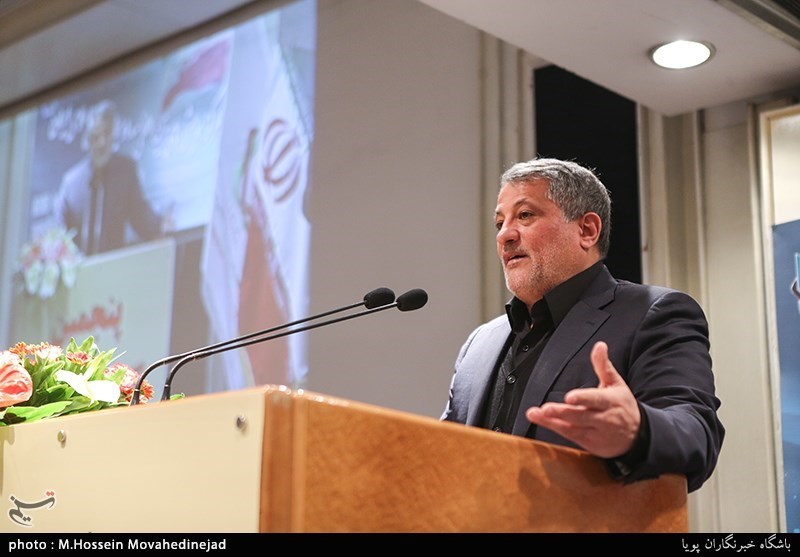 سخنرانی محسن هاشمی‌رفسنجانی رئیس شورای شهر تهران در پنجمین کنگره حزب همبستگی ایران اسلامی