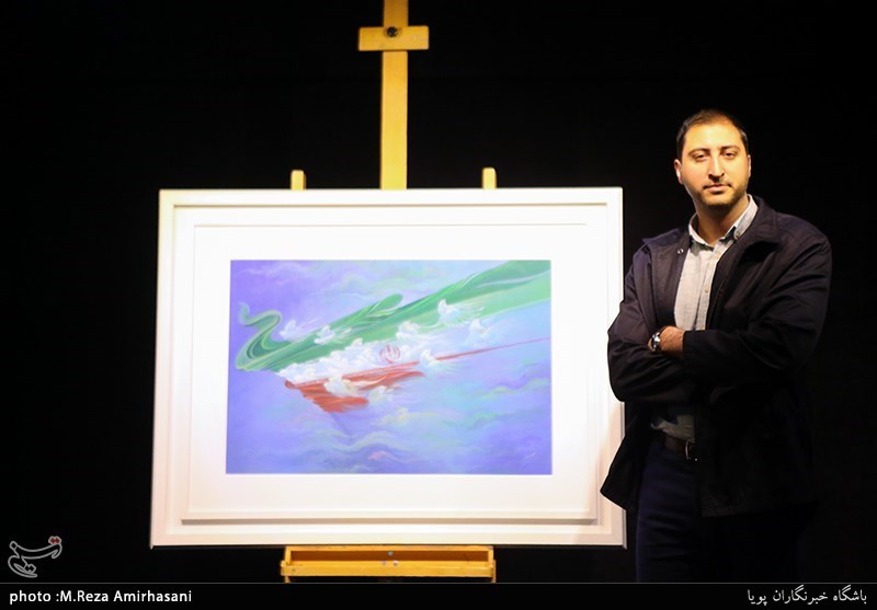 مهدی فرخی، هنرمند نگارگر/ رونمایی از اثر«ای سرفراز میهن»